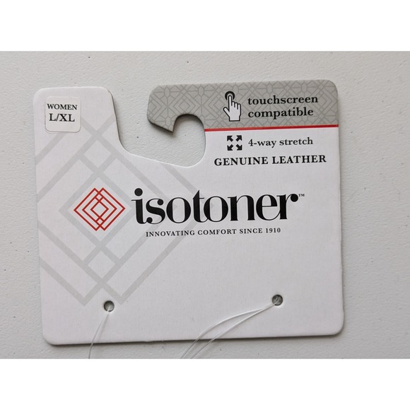 Isotoner SmarTouch Genuine Leather Gloves Womens Size‎ L/XL NWT $70 - Picture 5 of 7